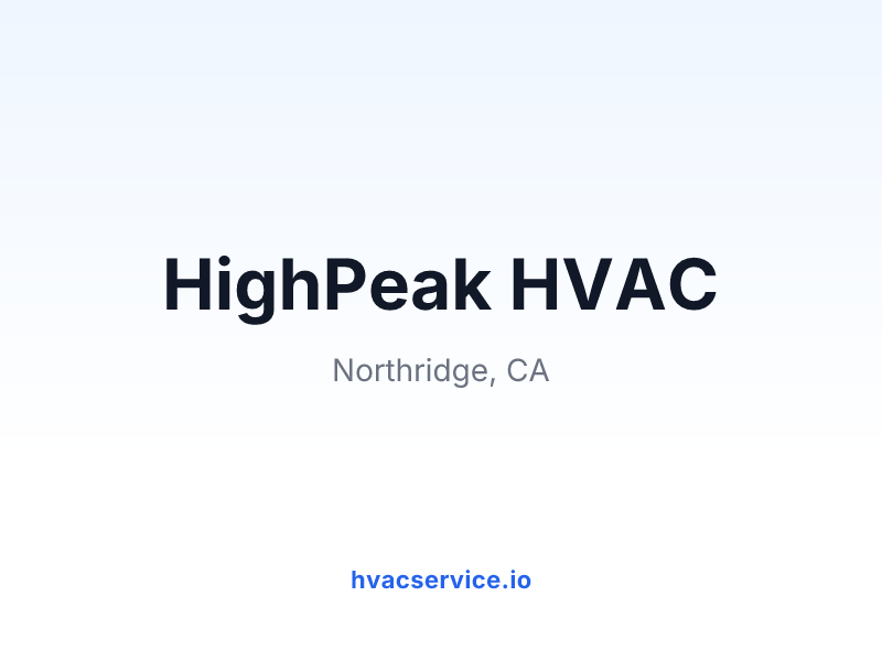 HighPeak HVAC