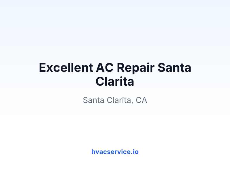 Excellent AC Repair Santa Clarita