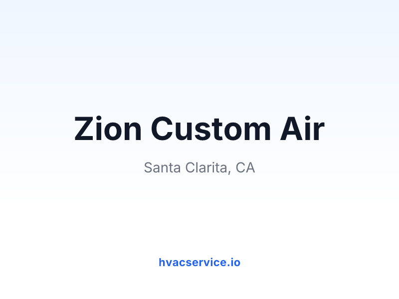 Zion Custom Air