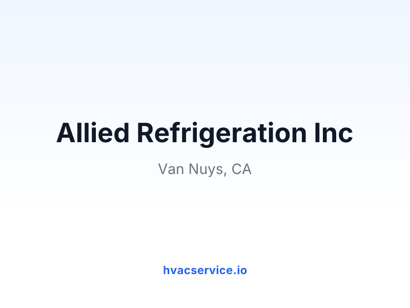 Allied Refrigeration Inc