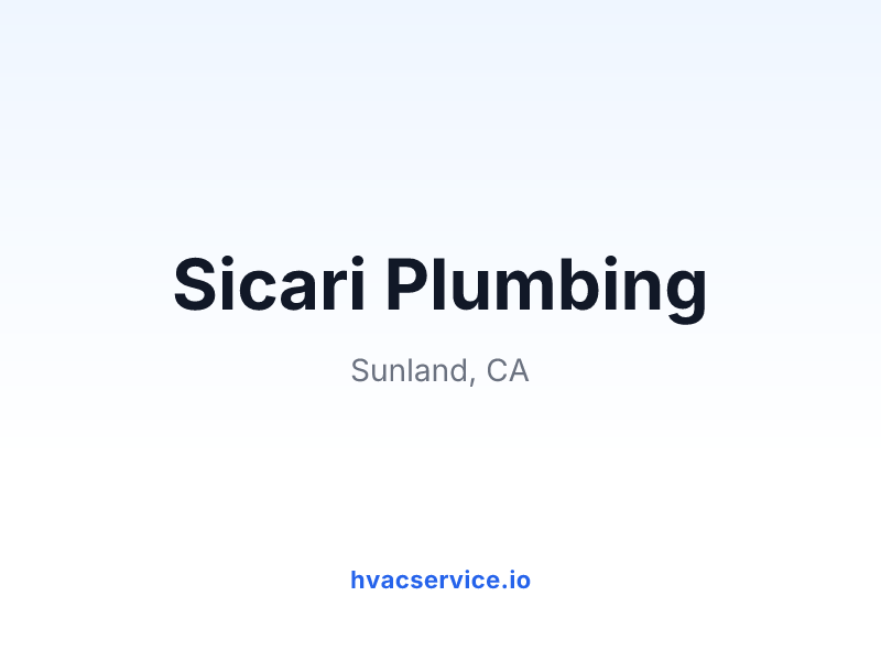 Sicari Plumbing