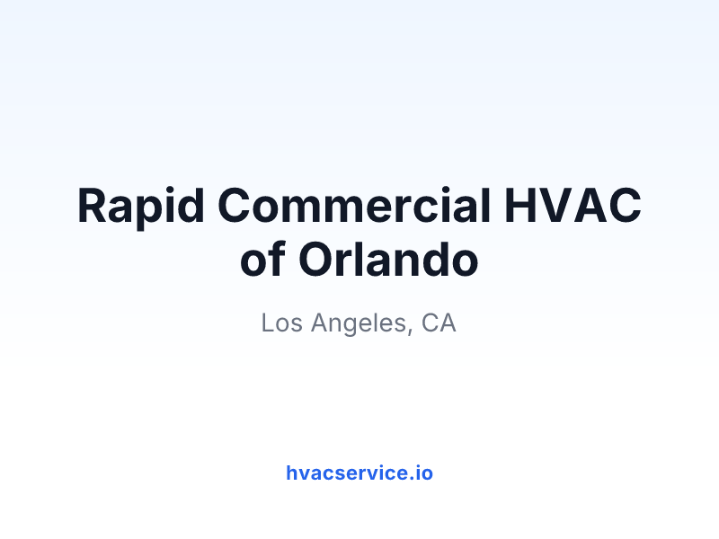 Rapid Commercial HVAC of Orlando