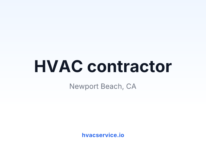 HVAC contractor