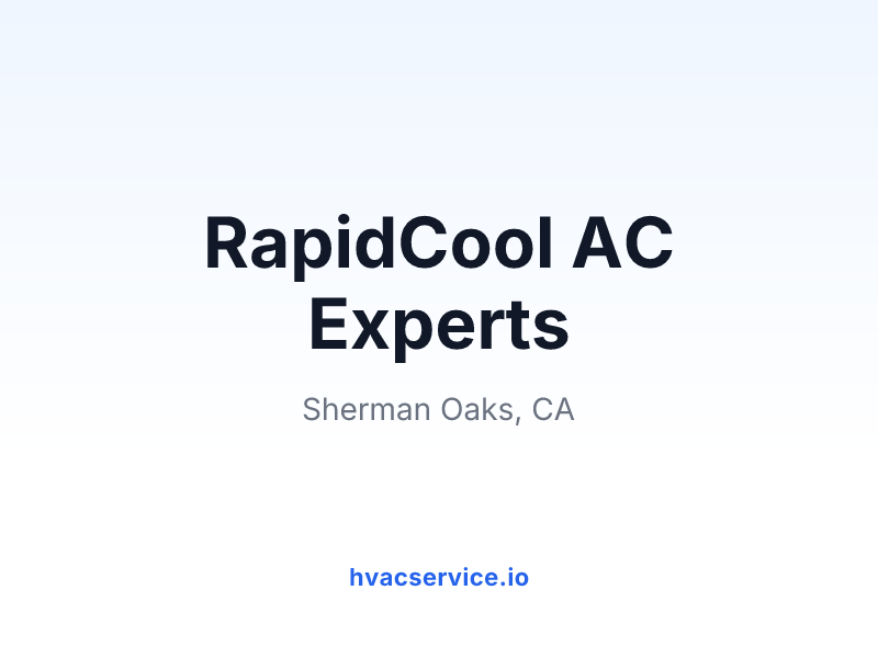 RapidCool AC Experts