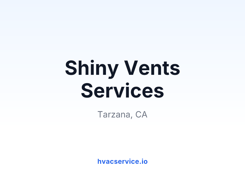 Shiny Vents Services