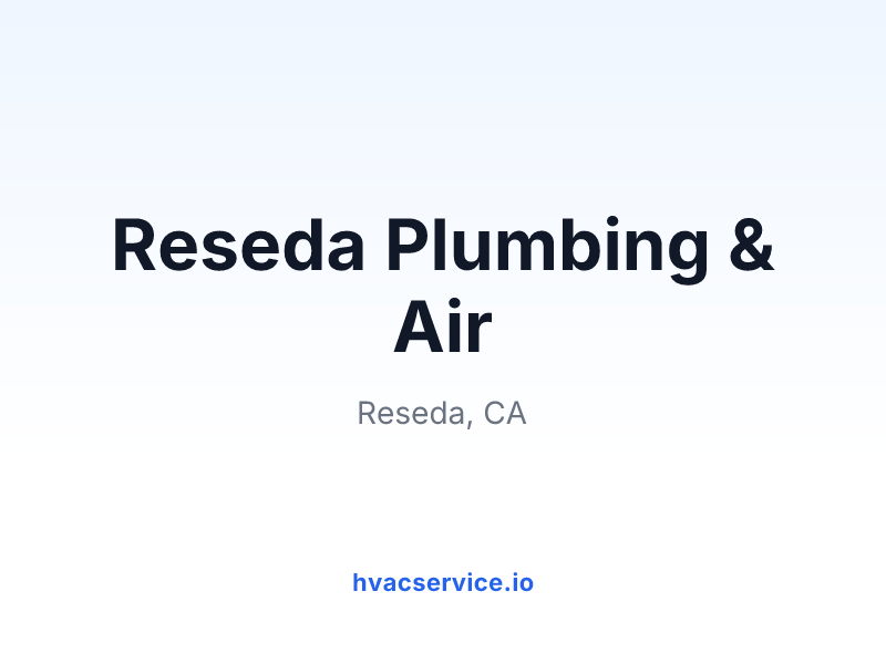 Reseda Plumbing & Air