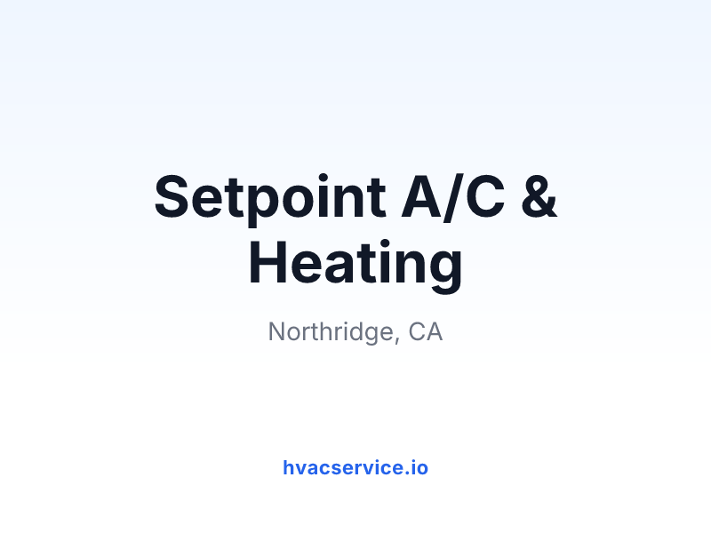 Setpoint A/C & Heating