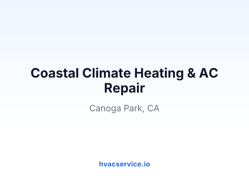 Coastal Climate Heating & AC Repair