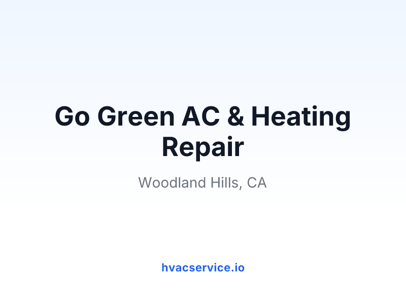 Go Green AC & Heating Repair