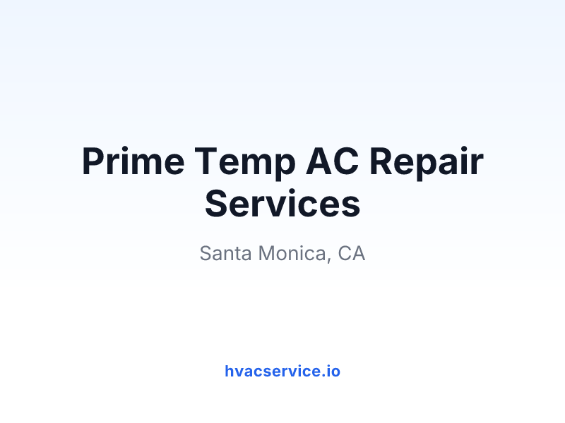 Prime Temp AC Repair Services