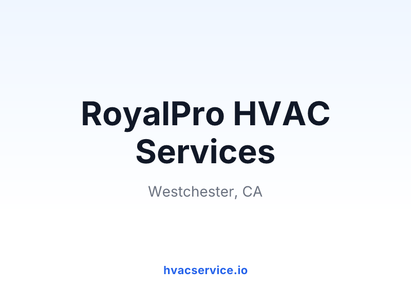 RoyalPro HVAC Services