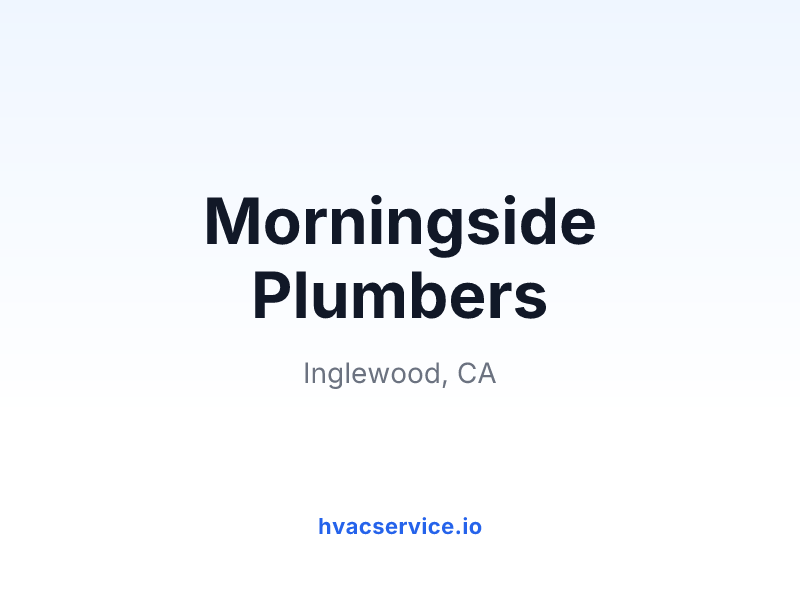 Morningside Plumbers