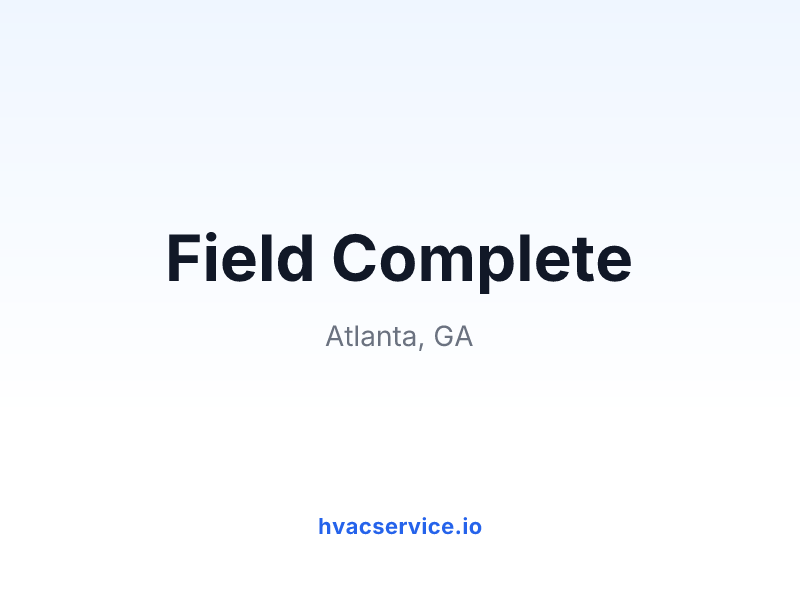 Field Complete