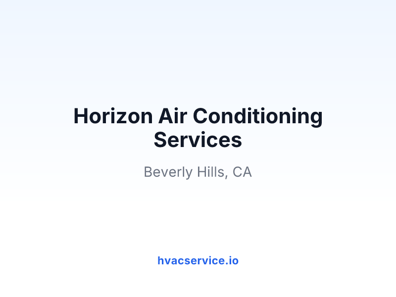 Horizon Air Conditioning Services