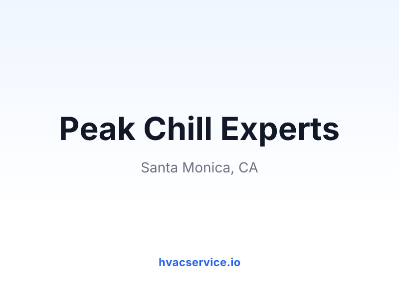 Peak Chill Experts