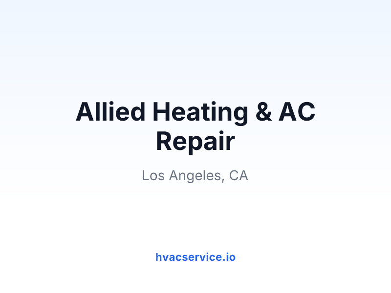 Allied Heating & AC Repair