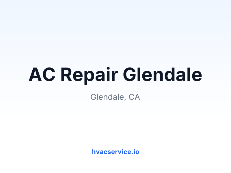 AC Repair Glendale