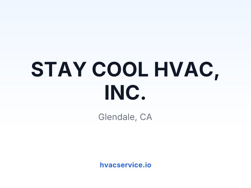 STAY COOL HVAC, INC.