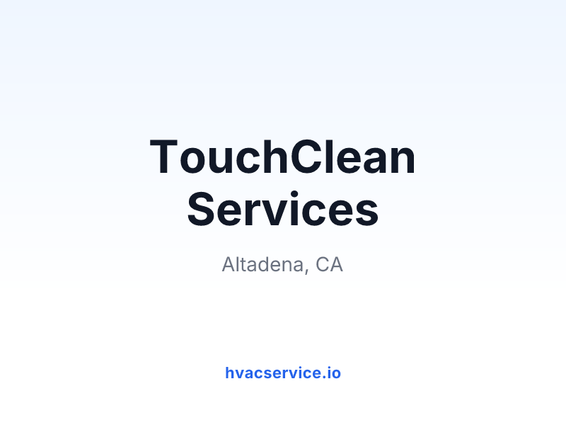 TouchClean Services