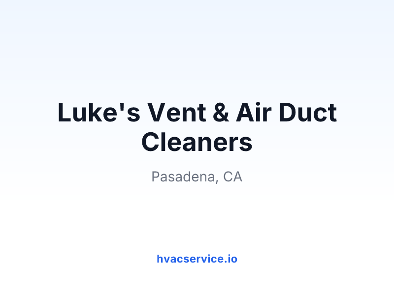 Luke's Vent & Air Duct Cleaners
