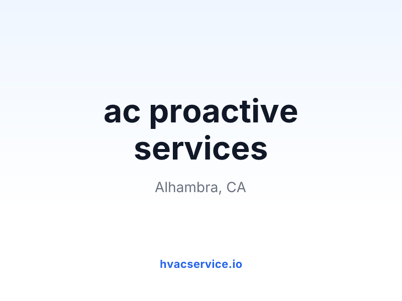 ac proactive services