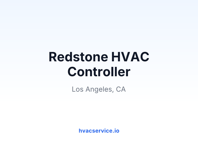 Redstone HVAC Controller