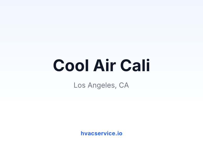 Cool Air Cali