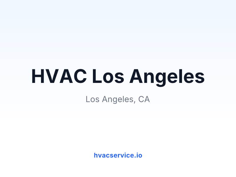 HVAC Los Angeles