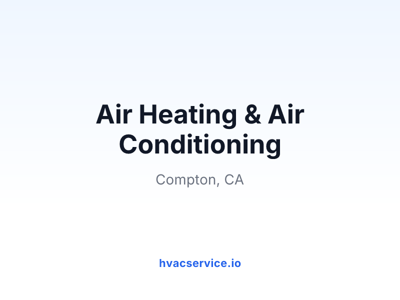 Air Heating & Air Conditioning