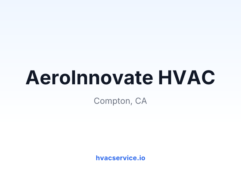 AeroInnovate HVAC