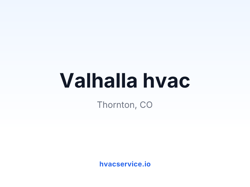 Valhalla hvac