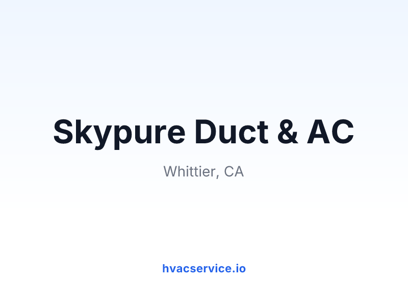 Skypure Duct & AC