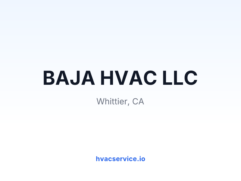 BAJA HVAC LLC