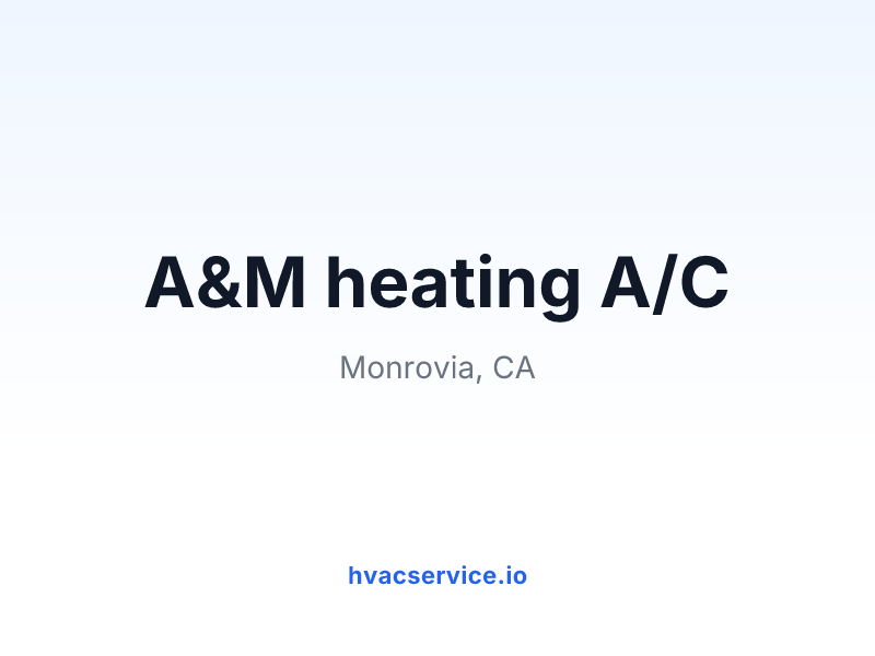A&M heating A/C