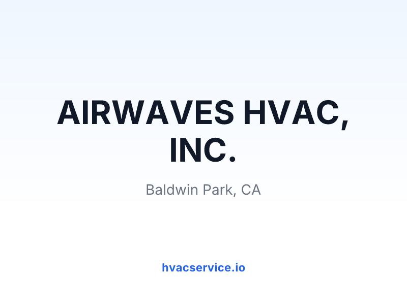 AIRWAVES HVAC, INC.