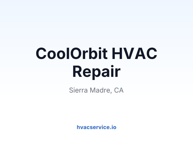 CoolOrbit HVAC Repair