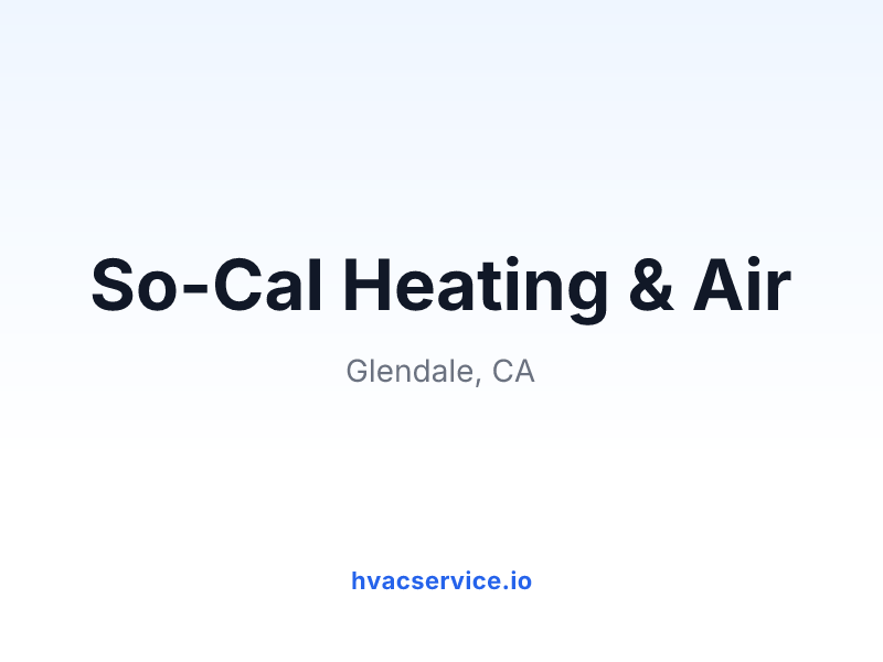 So-Cal Heating & Air