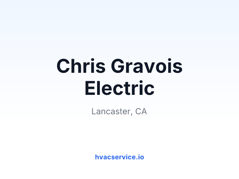 Chris Gravois Electric