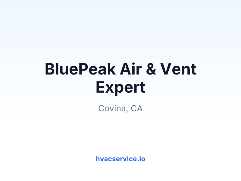 BluePeak Air & Vent Expert