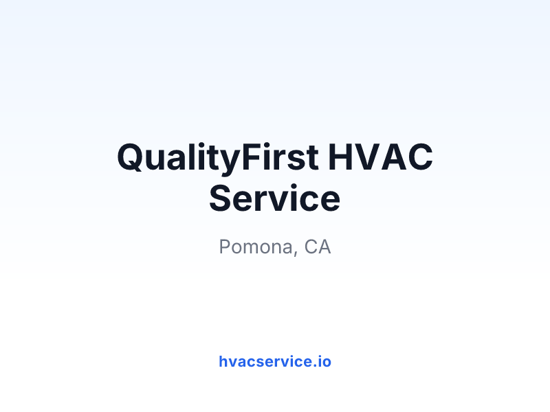 QualityFirst HVAC Service