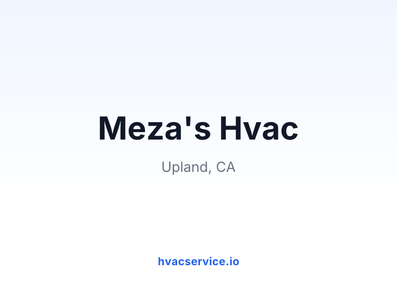 Meza's Hvac