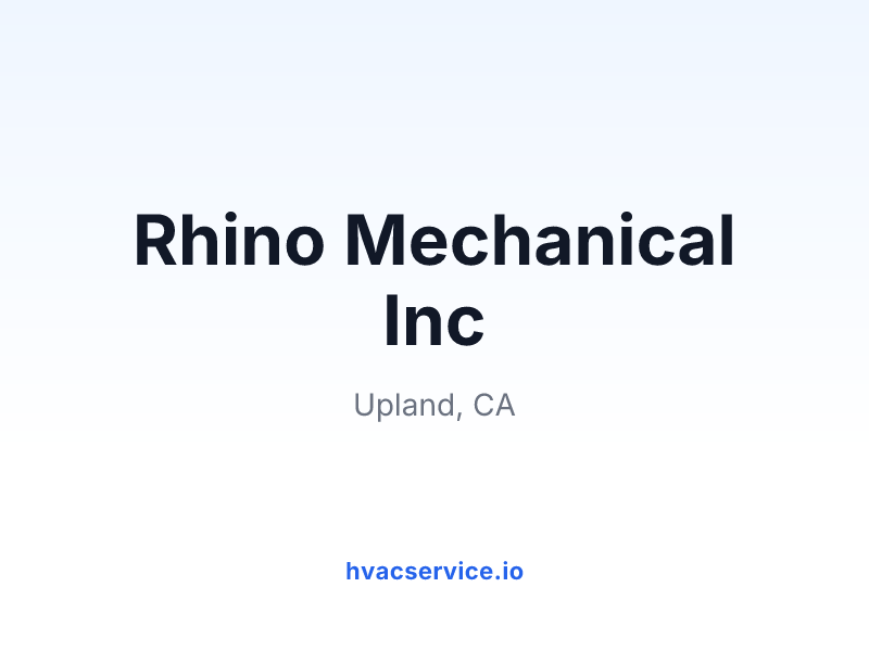 Rhino Mechanical Inc