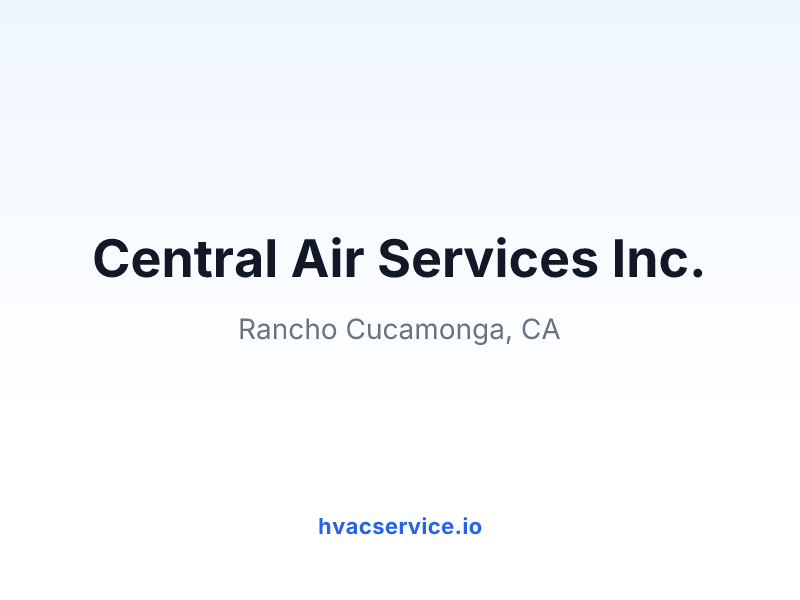 Central Air Services Inc.