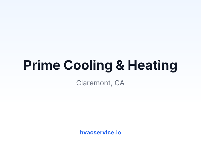 Prime Cooling & Heating
