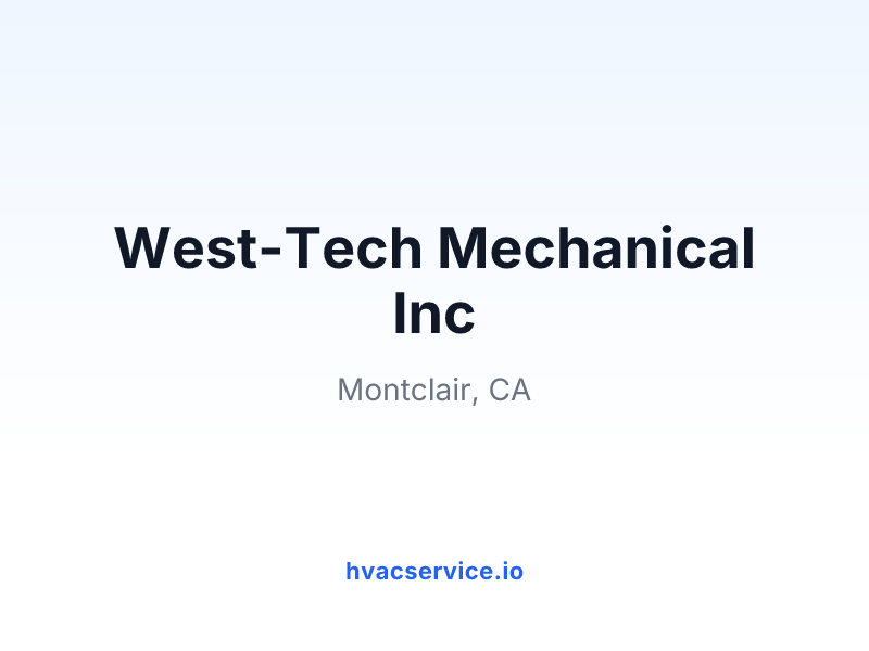 West-Tech Mechanical Inc
