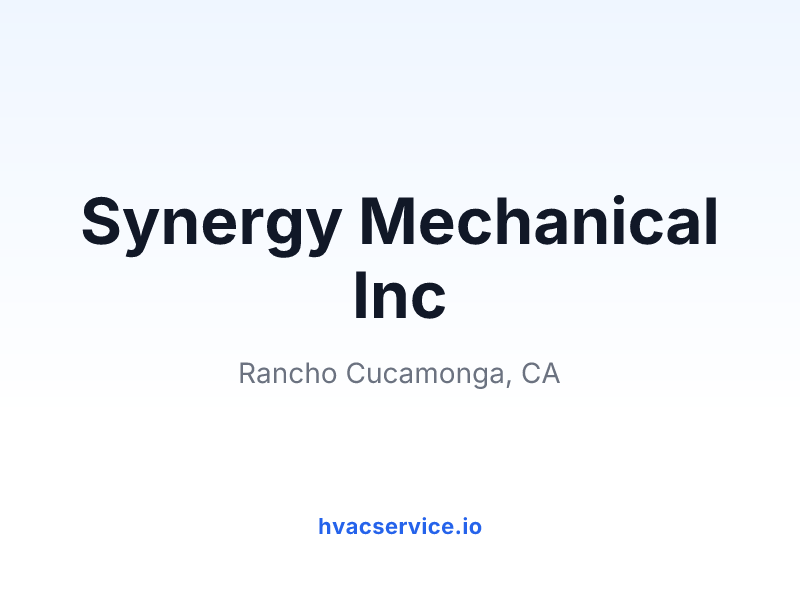 Synergy Mechanical Inc