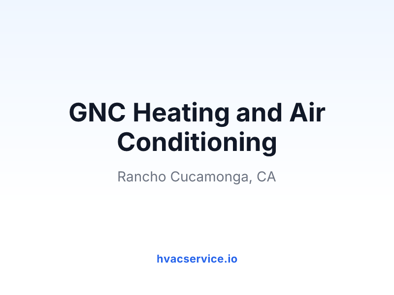 GNC Heating and Air Conditioning