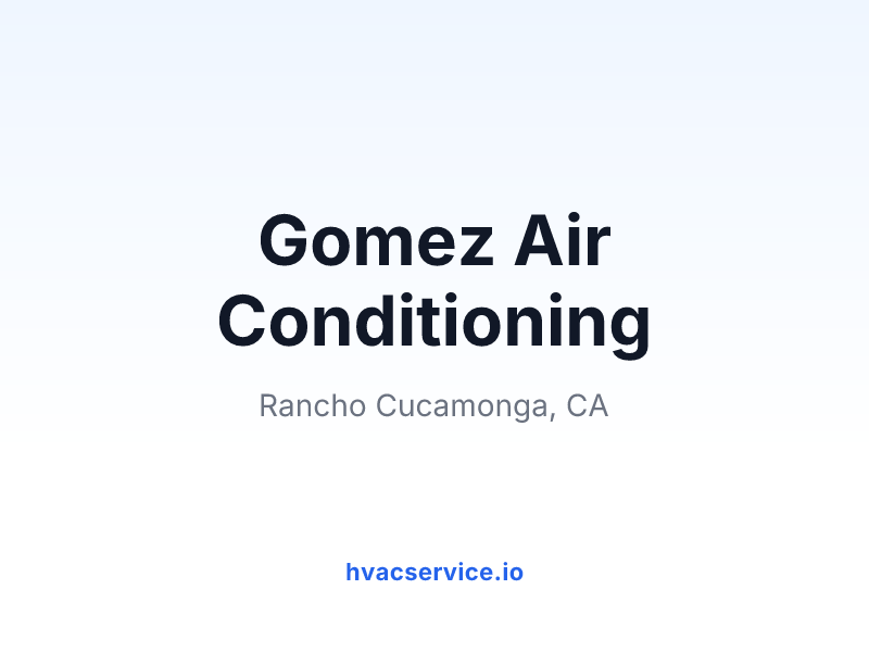 Gomez Air Conditioning