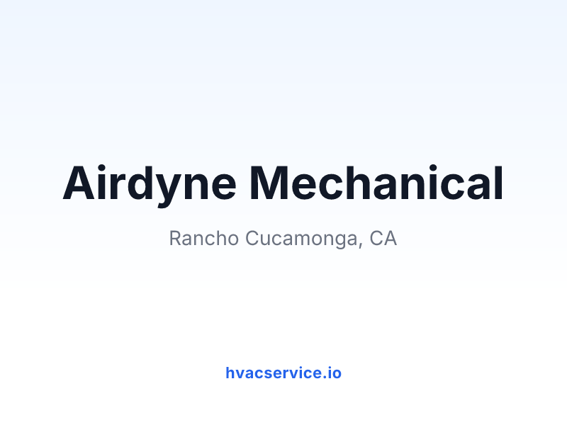 Airdyne Mechanical