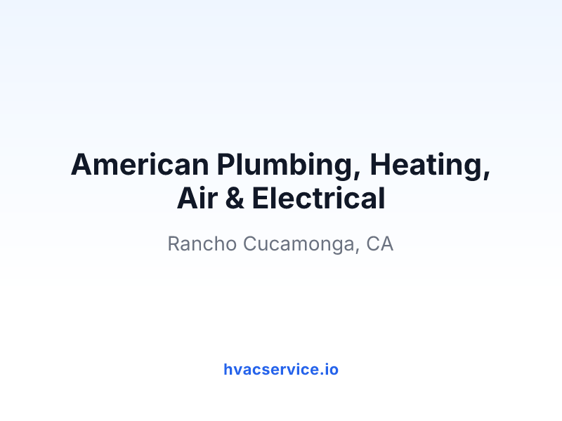 American Plumbing, Heating, Air & Electrical